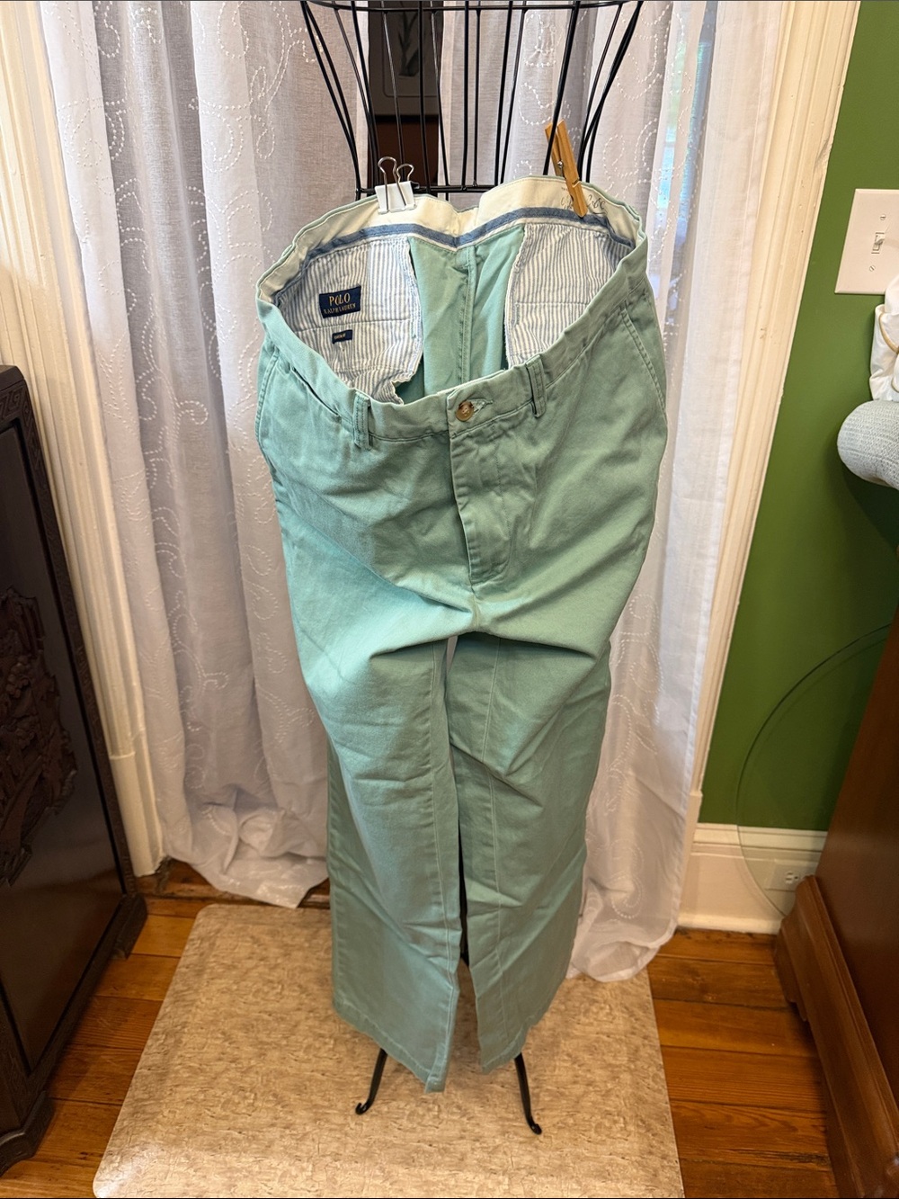 Polo by Ralph Lauren Seafoam Green Cotton Chinos